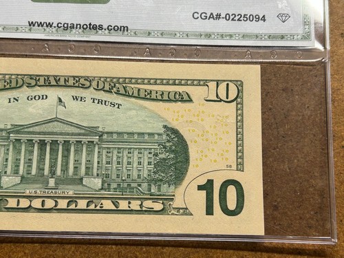 FR-2042-L 2013 $10 BILL Federal Reserve STAR Replace NOTE Rios-Lew UNCIRCULATED - Picture 6 of 6