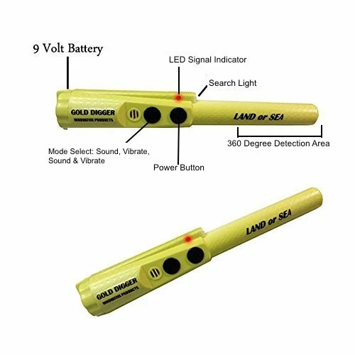 DetectorPro Land Or Sea Waterproof PinPointer **IN STOCK** - Image 2 of 2