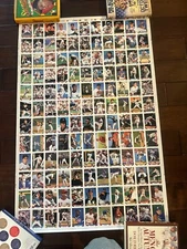 1993 Topps Baseball Uncut Sheet 132 Cards 43" x 28.5" BO JACKSON TRAMMELL ++