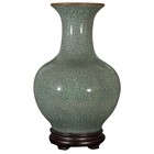 Porcelain Green Art Vase Vases