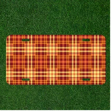 Custom Personalized License Plate Auto Tag With Fancy Creative Art Design