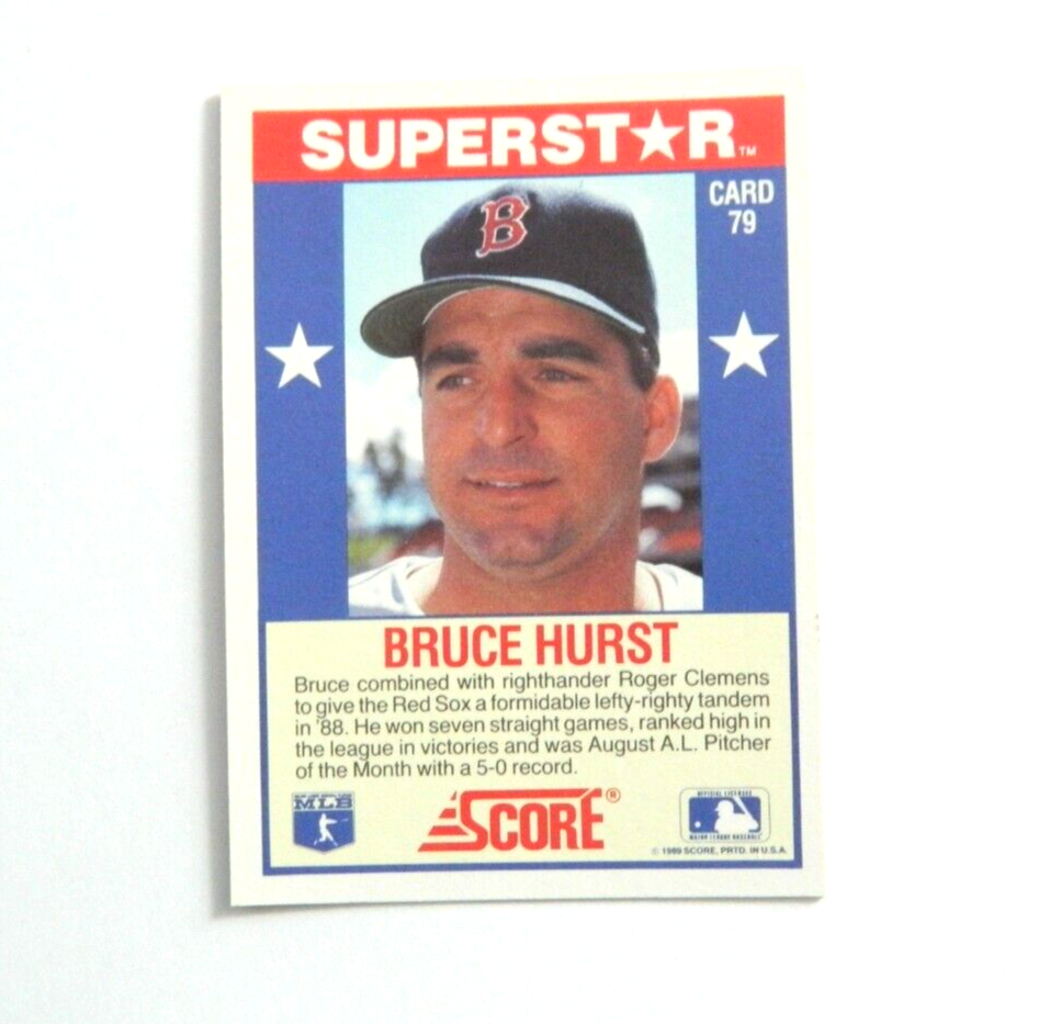 1989 SCORE MLB Bruce Hurst Superstar card#79 | eBay