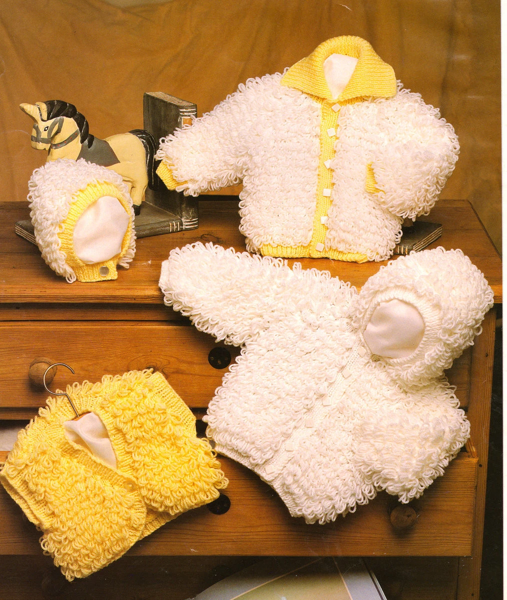 Knitting pattern for baby loopy jacket clearance