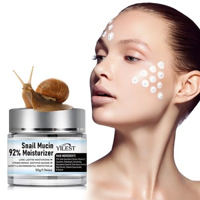 Snail Mucin Moisturizing Cream Fading Lifting Firming Smoothing Repair Care