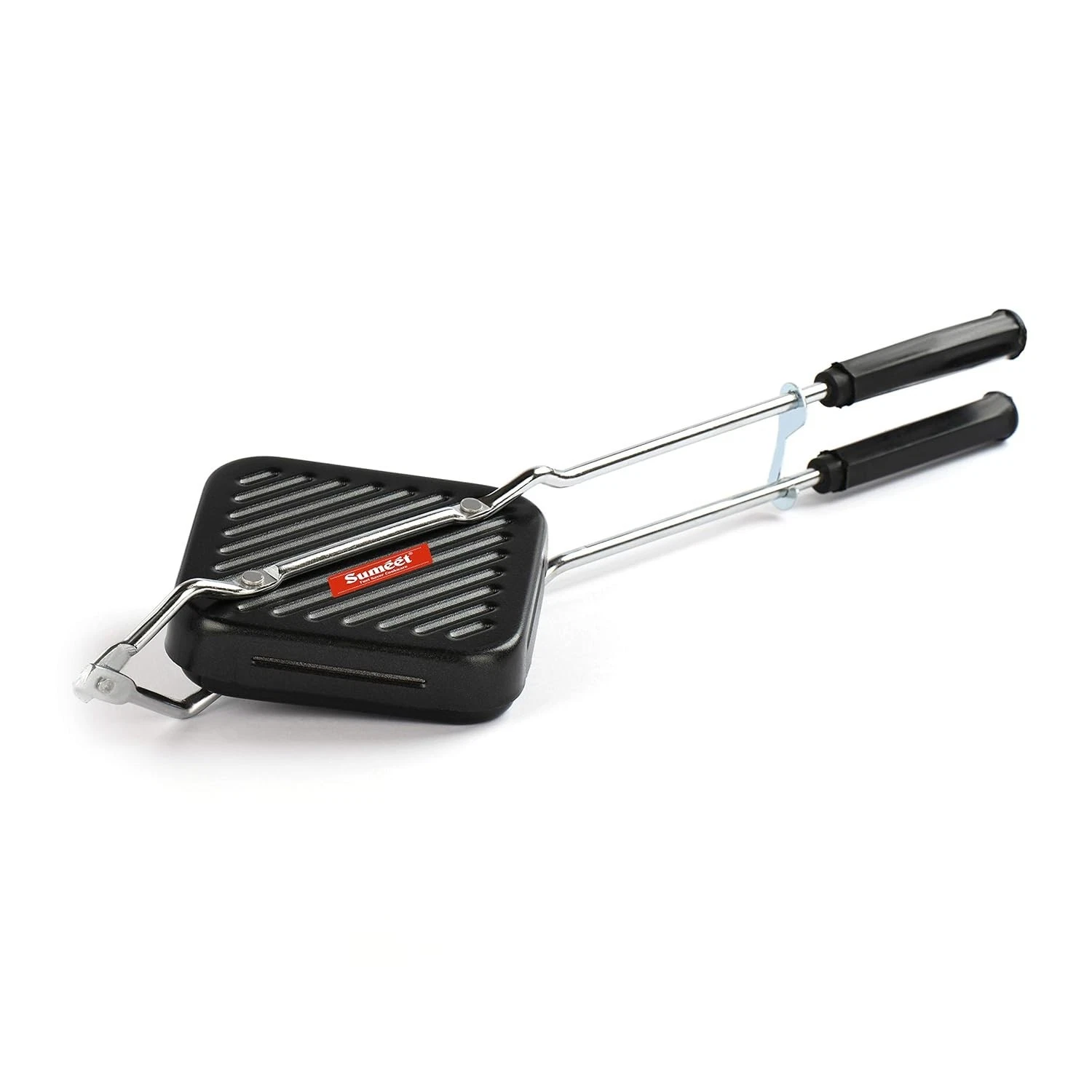 Sumeet Aluminium Nonstick Grill Gas Sandwich Toaster with Handle 14cm