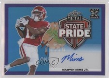 2023 Leaf Metal State Pride Purple Prismatic 6/7 Marvin Mims Jr #SP-MMJ Auto qf8