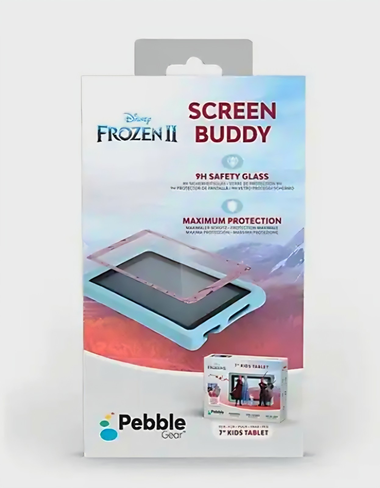 Verre trempé 9H Pebble Gear Reine des Neiges 2 pour sécuriser la tablette 7 pouces en voyage