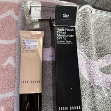 Image of Bobbi Brown Nude Finish Tinted Moisturizer Spf15 Medium to Dark Tint! BNIB!