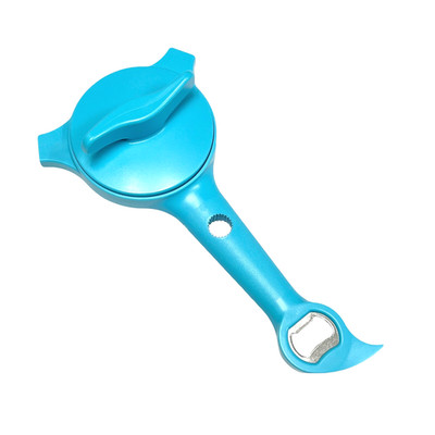 Kuhn Rikon 5-in-1 Multi Purpose Jar & Bottle Opener AQUA BLUE NEW QVC K51429