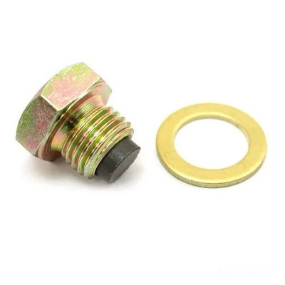 Magnetische Ölablassschraube mit Dichtung M14x1,5 für Yamaha YFM 700 FWB Kodiak 