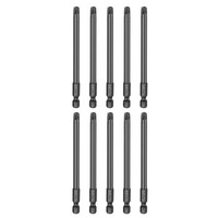 "10X T30 Torx-Schraubendreherbits 1/4\" 100Mm FüR Fahrzeuge Schwarz"