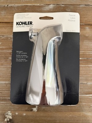 = Kohler Genuine Parts GP85556-CP Chrome Diverter Bath Spout Slip-fit 1/2''