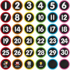 42PCS Line up Spots for Classroom Floor - Floor Number Stickers for Classroom