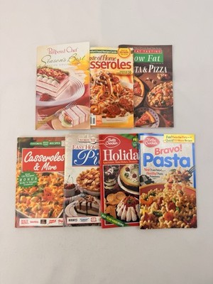 Assorted Kraft Betty Crocker Pampered Chef Cook Books Magazines LOT 8  Fast Ship
