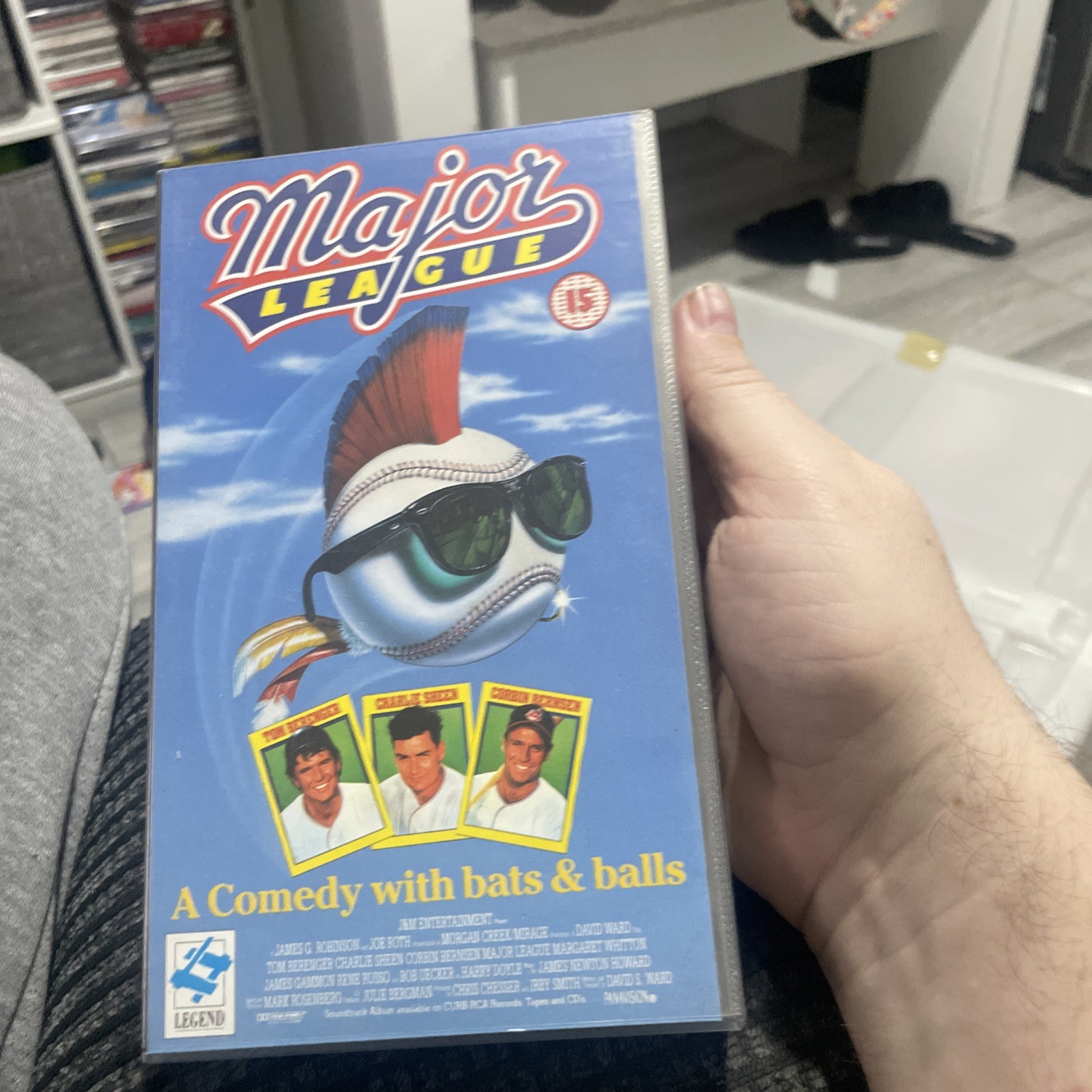 Major League -  Tom Berenger, Charlie Sheen - VHS Video Tape