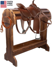 Large Wood Saddle Rack with Curved Top Surface,Bridle Rack  Heavy-Heavy Dut