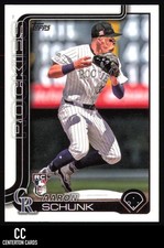 2025 Topps #196 Aaron Schunk RC Colorado Rockies
