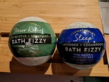 Rare Set of 2 Bath Body Works Aromatherapy Bath Fizzies Sleep Stress Relief