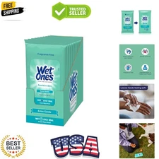 Sensitive Skin Wipes Travel Pack - Hypoallergenic, Fragrance-Free, 200 Count