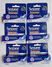 6 PACK Systane Nighttime Lubricant Eye Ointment 3.5g SEALED Fresh Lot, EXP 2028