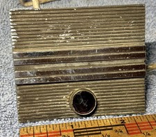 Vintage 1937 Packard Old Automobile Dash Trim Piece With Antique Red Glass Jewel Vintage 1937 Packard Old Automobile Dash Trim Piece With Antique Red Glass Jewel