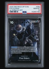  Five Elders Alternate Art Foil OP13-082 Super Rare PSA 10 12000 Power