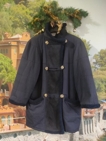 Damen Nina Ricci Jacke Navy Baumwolle 38 / M / 46
