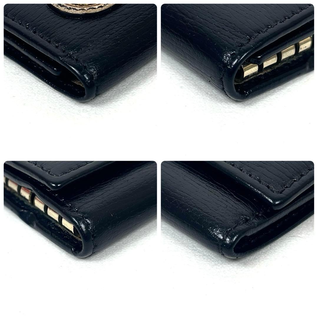 Gucci Key Case 6 Ring Interlocking Heart Leather … - image 7