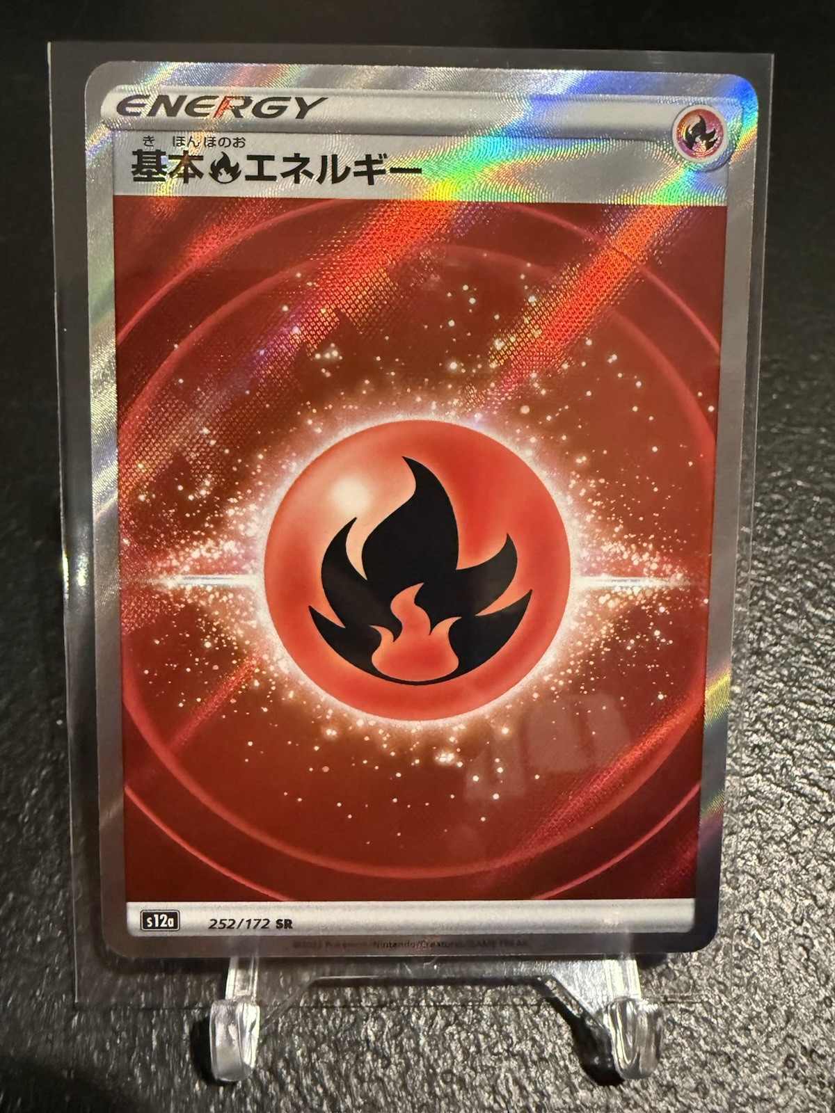 Pokemon Card Fire Energy SR 252/172 s12a VSTAR Universe Japanese Us Seller
