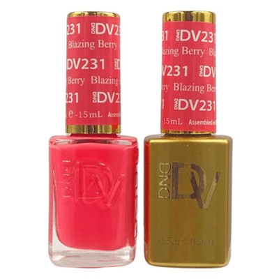 DND DUO DIVA GEL & LACQUER #231 - Blazing Berry