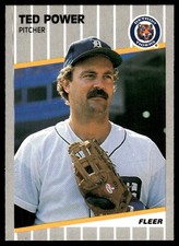 Ted Power 1989 Fleer #142 Detroit Tigers MLB READ FREE SHIPPING AutographDen