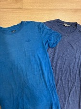 LOT OF 2 Icebreaker Men  s Cool-Lite Merino Blend Short Sleeve Shirts Size S