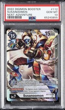 2022 DIGIMON BT07-BOOSTER NEXT ADVENTURE #112 SUSANOOMON PSA 10
