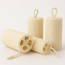 Loofah Body Scrubber Sponge 4-Pack Natural Exfoliating Sponges Bath  Shower Spa