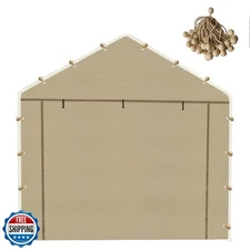 Vanteriam 10x20 Carport Replacement Sidewall, Front Panel Canopy 