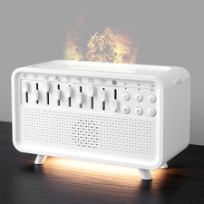 4-In-1 White Noise Sleep Sound Machine with Humidifier, Diffuser, Bluetooth Spea