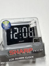 Sharp Traditional Digital LCD Screen AA Battery Operated Travel Alarm Clock