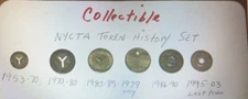 Vintage NYC Subway Token New York City Transit Authority Lot of  6 Tokens. WOW.