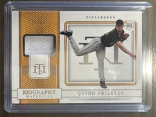 2023 National Treasures Biography Materials Quinn Priester Rookie #/49