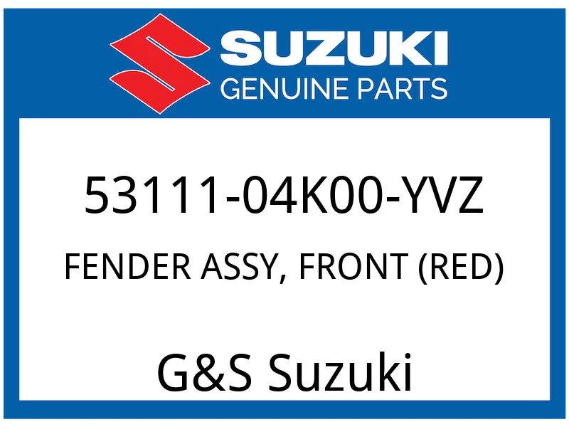 FENDER ASSY, FRONT (RED) *{FOR YVZ}*