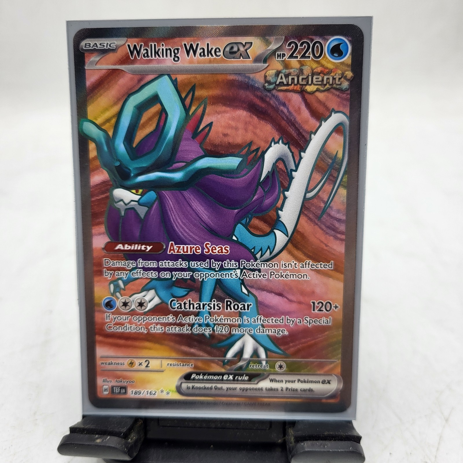 Pokemon Walking Wake Ex 189/162 Ultra Rare Full Art Temporal Forces NM