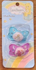 NEW Set Of 2 Care Bears Baby BPA Free Pacifiers Blue Purple