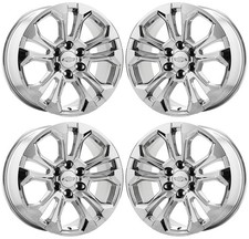 20 Chevy Silverado 1500 Bright Chrome Wheels Rims Factory Set 14090 Exchange
