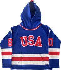 USA Hockey Miracle on Ice Toddler Authentic Hoodie Royal Blue