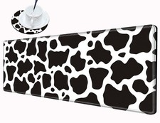 36x12 Mouse Pad Gaming Desk Mat Large Mousepad Cow Print Desk Pad Long Extend...