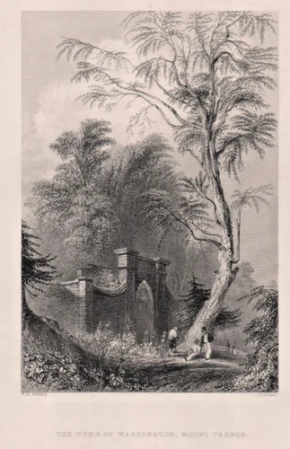 George Washington's Tomb Mount Vernon Alexandria, Virginia 1839 FREEPOST