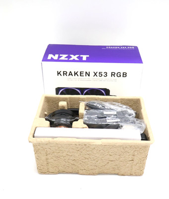 New NZXT Kraken X53 RGB 240mm Liquid CPU Cooler RL-KRX53-R1 Few Parts Miss ''READ