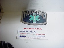 Vintage Paramedic, First Responder Enamel Belt Buckle 1980 s NOS
