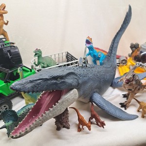 Mixed Lot Dinosaurs Jurassic World Park Toys Submarine Mosasaurus Mattel