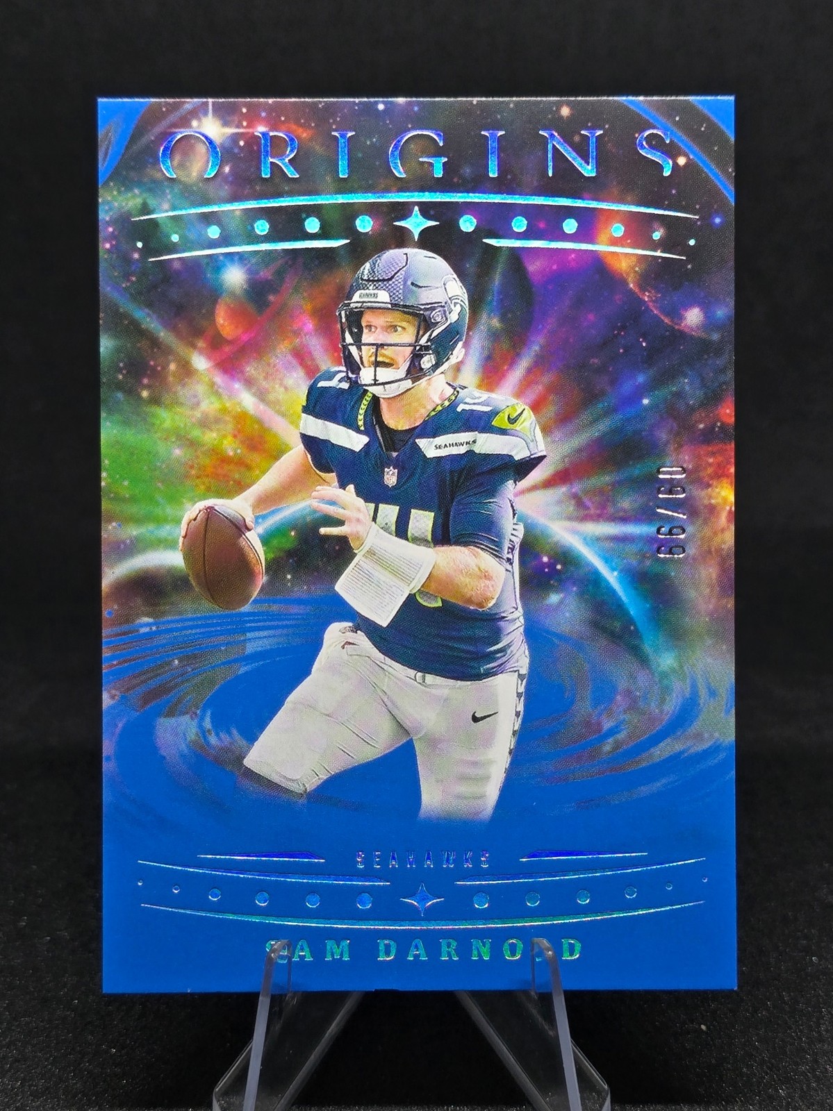 2025 Panini Origins #58 Sam Darnold Blue #/99